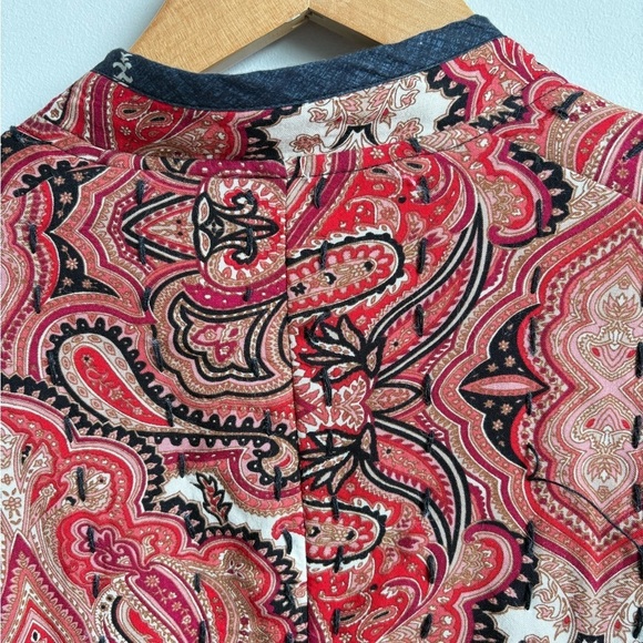 Anthropologie Waverly Quilted Reversible Jacket Cardigan Cropped LARGE NEW - Picture 4 of 10